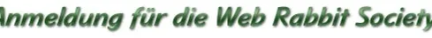 Register for the Web Rabbit Society!